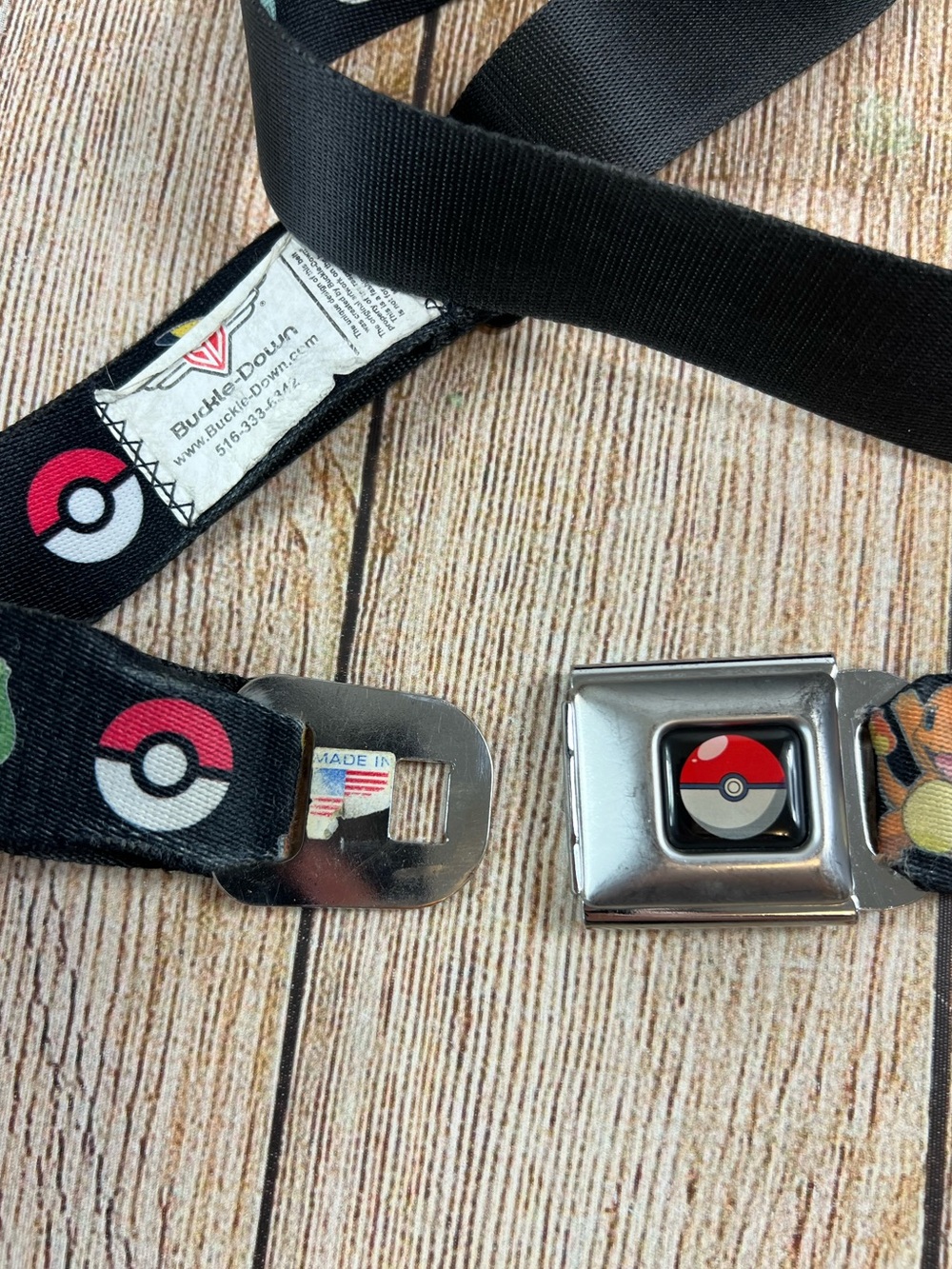 Pokémon Buckle Down Adjustable Seatbelt Belt All Over Print One Size 2013 - Picture 6 of 7